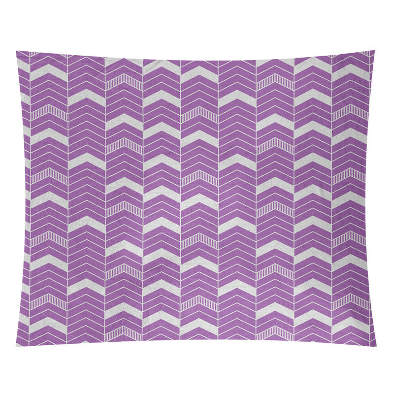 Tapisserie Stephenie, H 88 po x l 104 po, Violet / Blanc