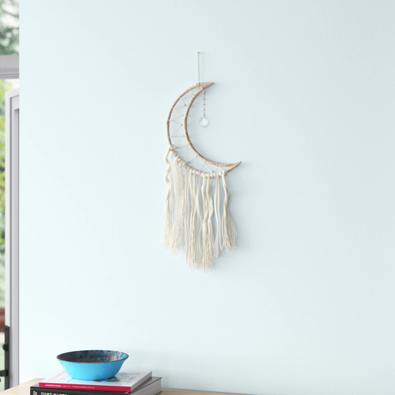 Décoration murale dreamcatcher lune lune