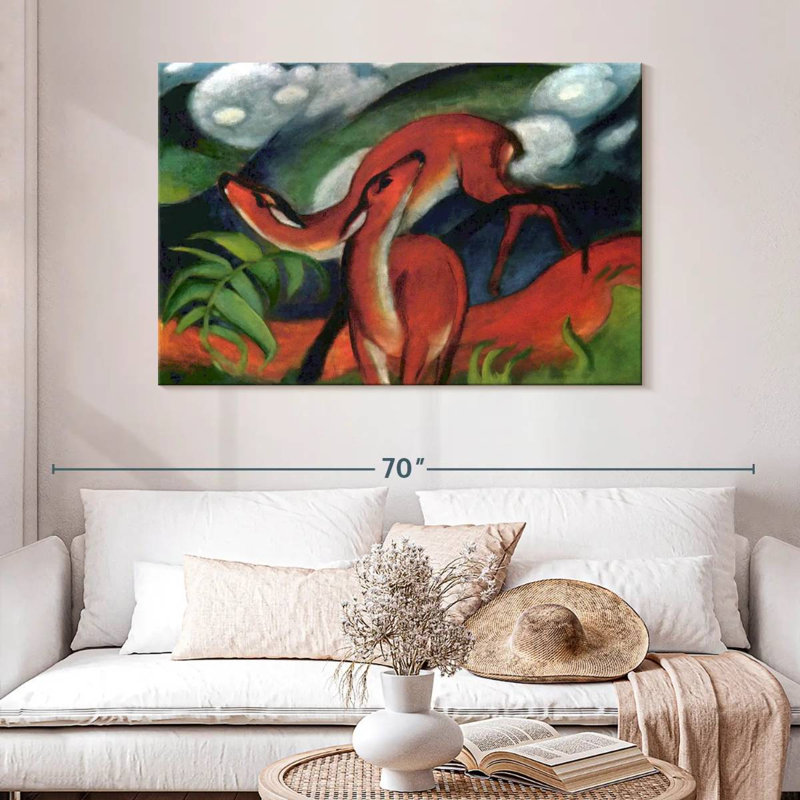 Brampt Red Deer II 1912, 32" H x 48" W