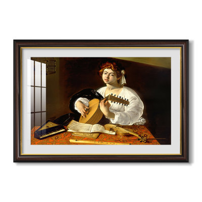 The Lute Player (Wildenstein Version), c. 1596-Caravaggio-Custom Framed Canvas