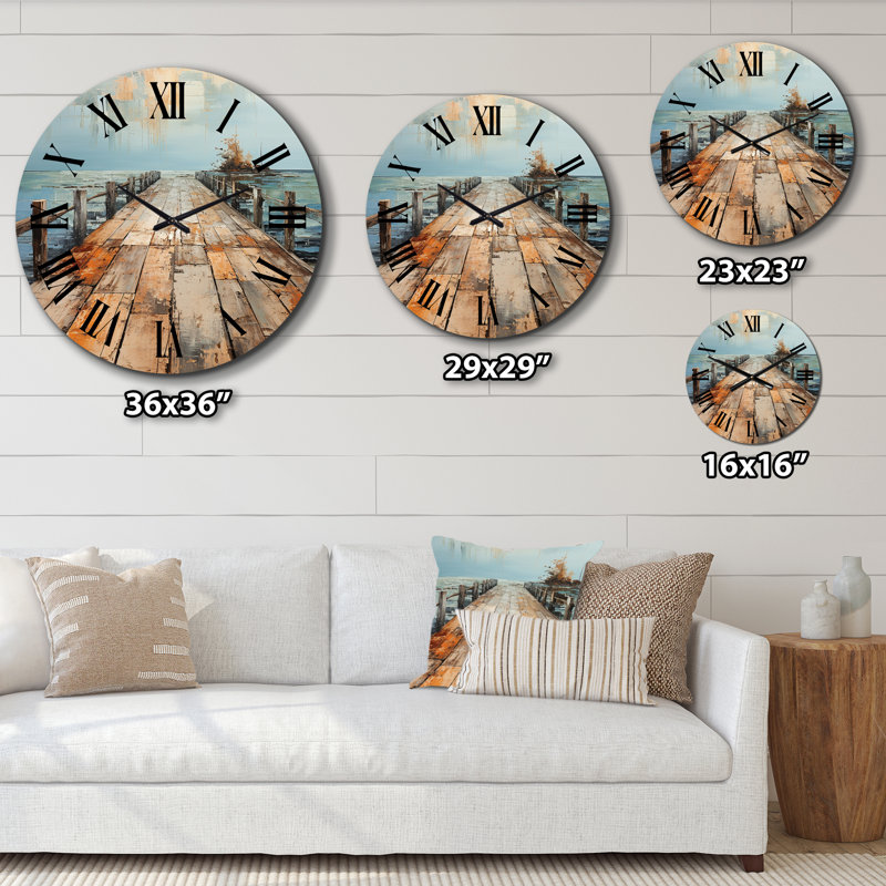 Charie - Horloge murale nautique et de plage, Très grand