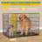 Dog Crate With Divider Panel-2059373533