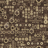 Grunge Metallic Geometric Speakers Effect 33' L x 21" W Wallpaper Roll