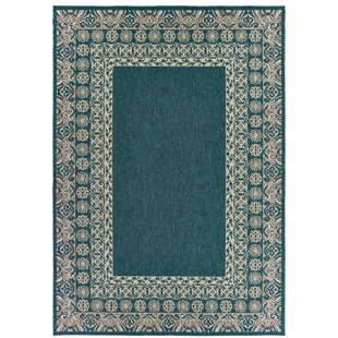Izola Oriental Blue/Gray Area Rug