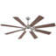 Ventilateur de plafond 72 po à DEL à intensité variable avec 3 lumières à DEL CCT, moteur à courant continu réversible à 6 vitesses, minuterie, télécommande et contrôle de l'application-27332130