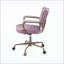 Chaise de bureau en cuir fleur-876347619