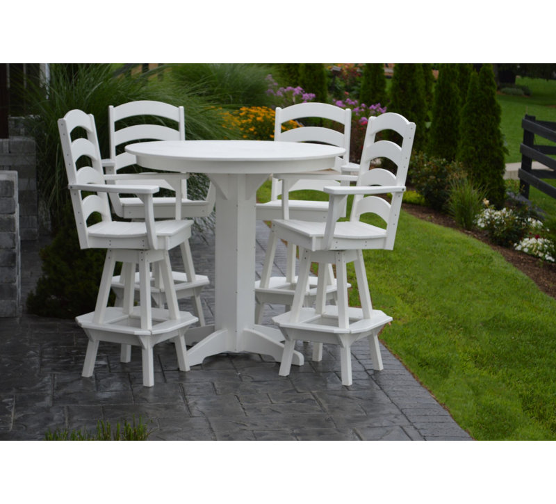 Ensemble repas 5 pièces Nettie, L 33 po x l 33 po, Rouge vif