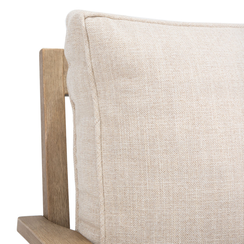Ensemble de conversation avec canapé et coussins 4 pièces Samya, Beige