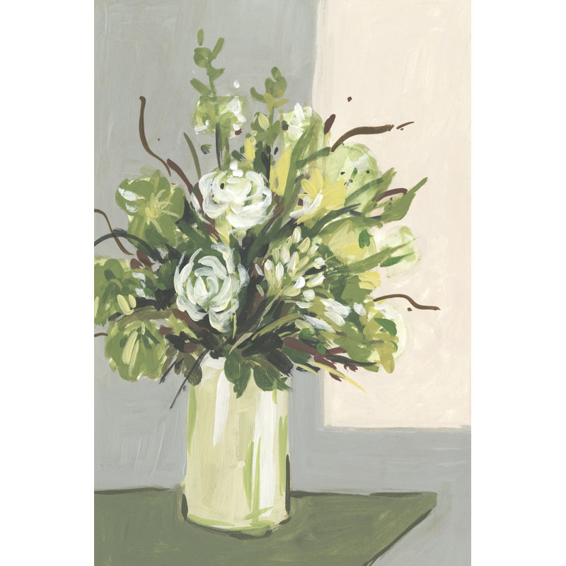 Elegant Floral II by Melissa Wang - Painting, 76 cm H x 51 cm W, Wrapped Canvas