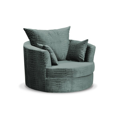 Upholstered Swivel Armchair