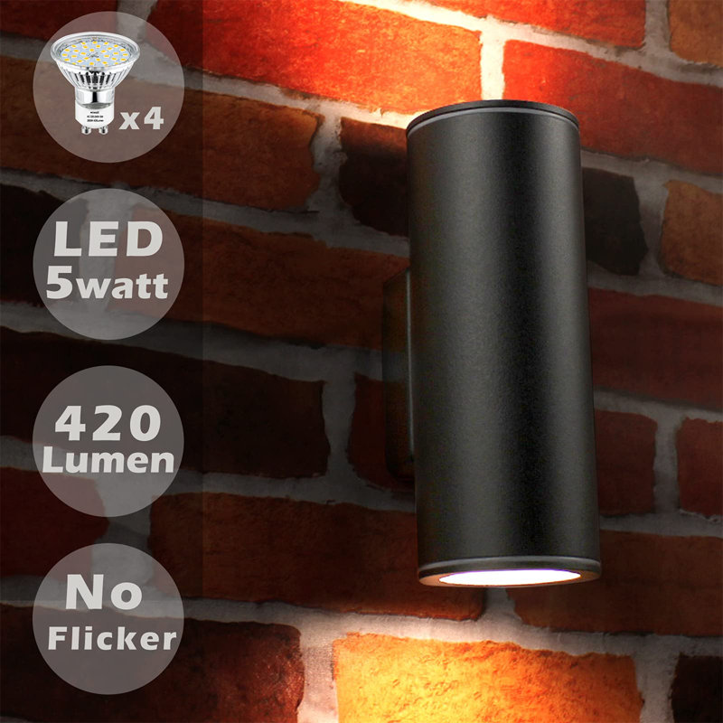 Inver Plug-in Integrated LED Outdoor Armed Sconce