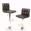 Tabouret de bar pivotant réglable en similicuir, ensemble de 2-864612135