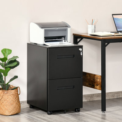 Bilski 39cm Wide 2 -Drawer Mobile File Cabinet