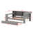 All-In-One Platform Bed With Upholstered Headboard And Convenient Features-1069923036