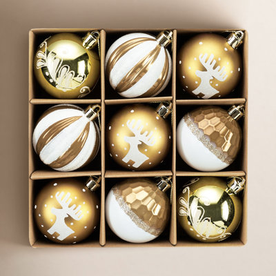 9ct 60mm Shatterproof  Christmas Ornaments,
