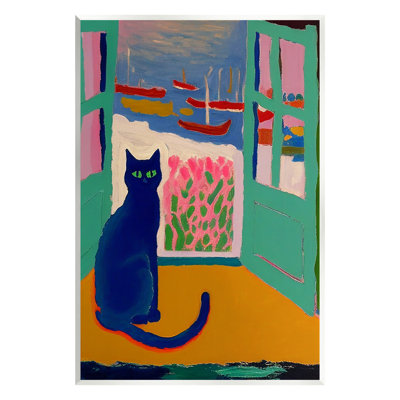 Ba-294-Chat noir dans la porte