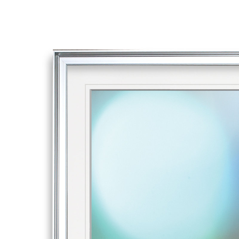 « light effects ii », reproduction de photo encadrée, H 17,5 po x l 17,5 po x P 1,5 po, Cadre argenté