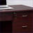 Desks with 3 Locking Drawers, Metal Glides &amp; Modesty Panel | Mahogany | Particle Board+MDF-1418389136
