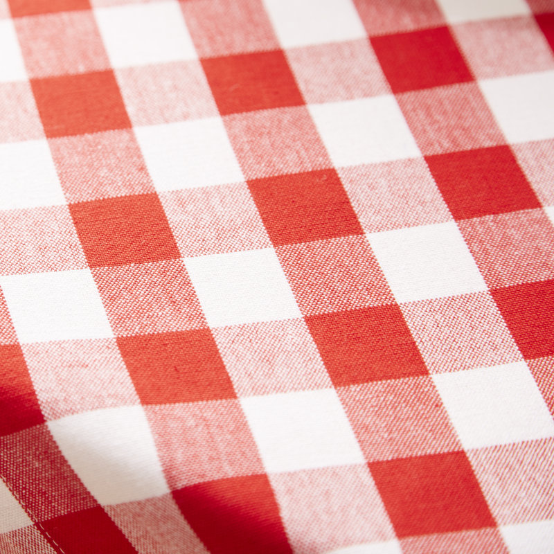 Arkwright Tablecloth, 52" L x 52" W, Tango / White