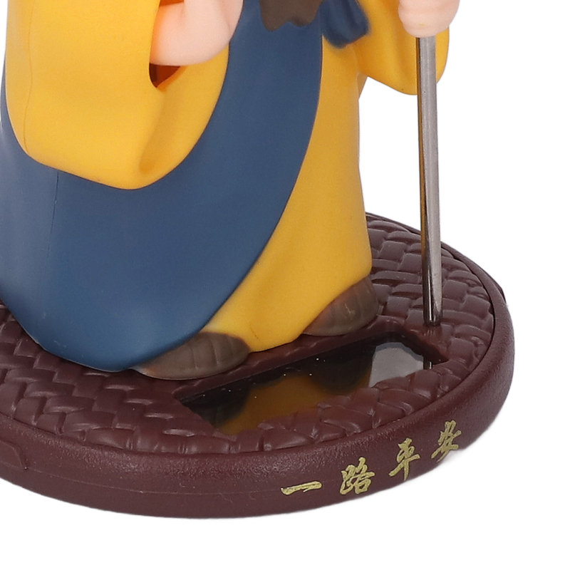 Figurine miniature de voiture agitant les mains agitant les mains de Little Monk - bleu