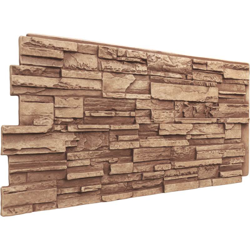 EverStone Cascade Faux Stone Panel, Wheat Field
