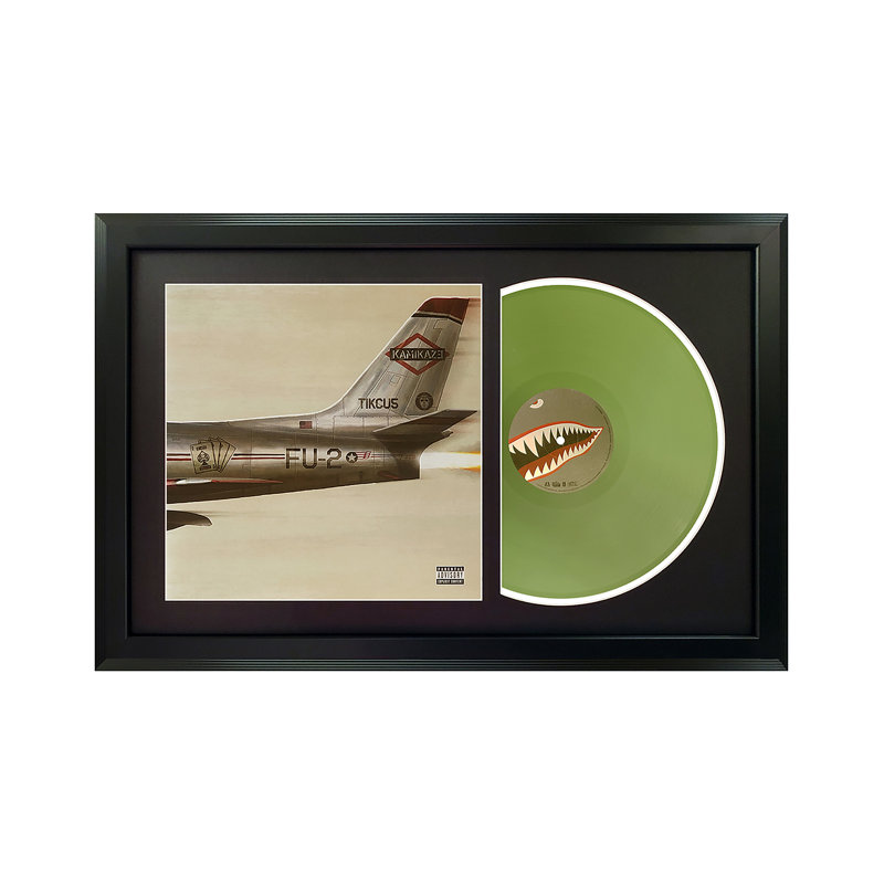 Disque Eminem "Kamikaze" avec passe-partout blanc, Blanc