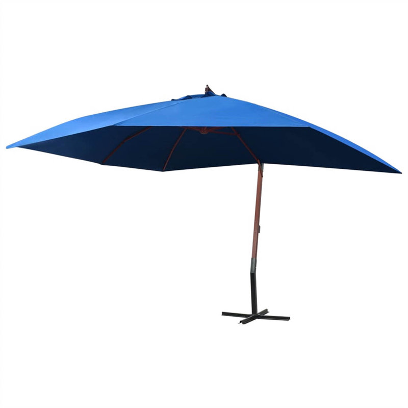 Nathaly 300cm X 400cm Rectangular Cantilever Parasol, Blue