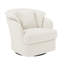 Fauteuil demi-tonneau pivotant rembourré Lakitia Rowena -2136543500