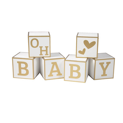 Tristian Text & Numbers Letter Block