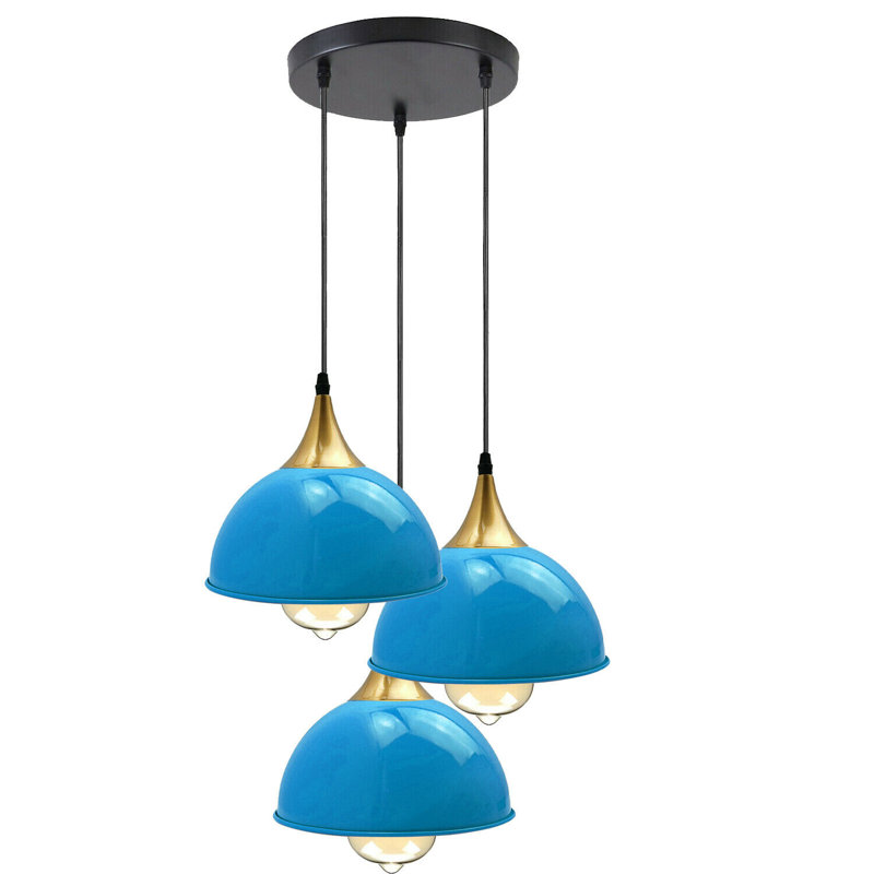 Wingert 3 - Light Cluster Pendant, Blue