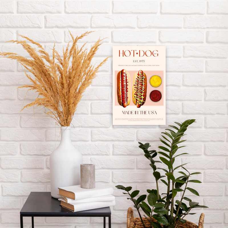 «Classic American Hot Dogs», art rétro classique classique, H 18 po x l 12 po