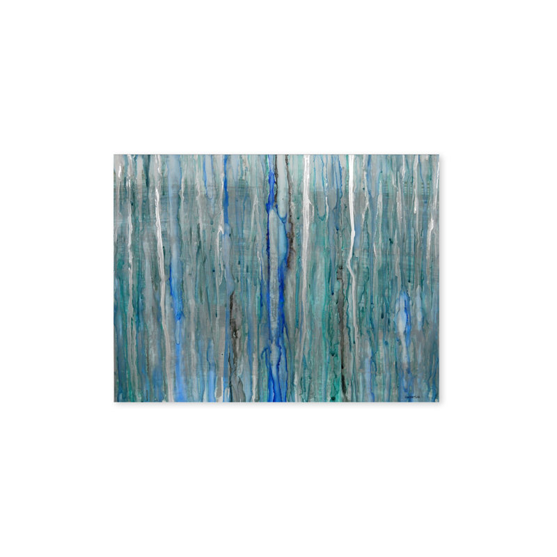 «Arctic Rain», reproduction d'art encadrée, Art mural naturel encadré texturé, H 10 po x l 14 po