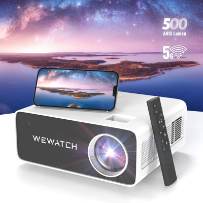 WEWATCH Home Theater Projector 18500 Lumens Portable Projector with Remote Included