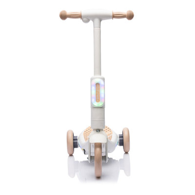 2in1 Kids Ride On Three-Wheel Balance Electric Scooter,Toy for kids,Tail Color Lights W/Spray,Wider Pedal,PU Wheels For Effective Floor Protection,Ind