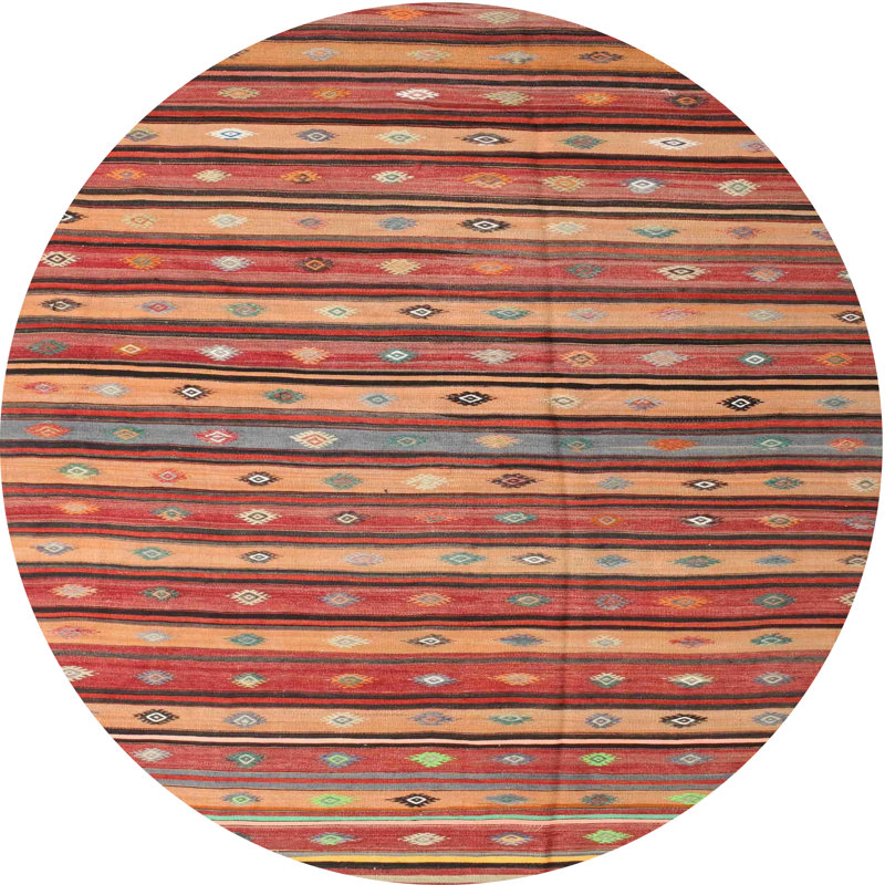 Aubriana Southwestern Indoor Rug, Round 5'