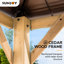 Pavillon de jardin en bois de cèdre 11 pi 11 po Sunjoy