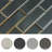Athena Black 2" x 6" Matte Glass Mosaic Wall Tile-63332421