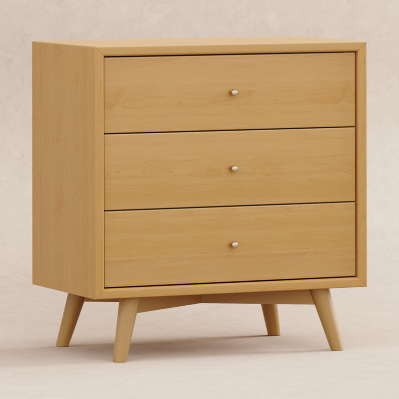 Palma 3-Drawer Assembled Dresser, Honey