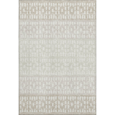 Premium Machine Washable Prisco Ivory Rug