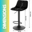 Baelin Swivel Adjustable Height Stools, Kitchen Chair