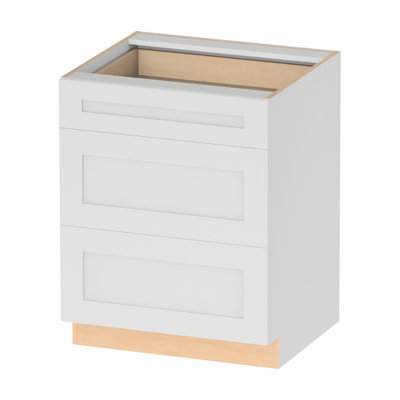 Kindwood Eco Shaker Ready-to-Assemble Base Cabinet, 3 Drawer