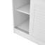 Armoire moderne à 3 portes avec tablettes polyvalentes, blanc
