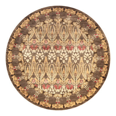 Tapis brun Ikat Moore