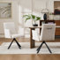 Chaise avec accoudoirs pivotante moderne et rembourrée Chiair
