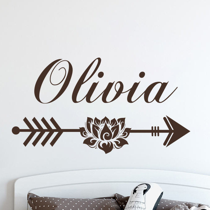Text & Numbers Non-Wall Damaging Wall Decal, Yes, Lilac