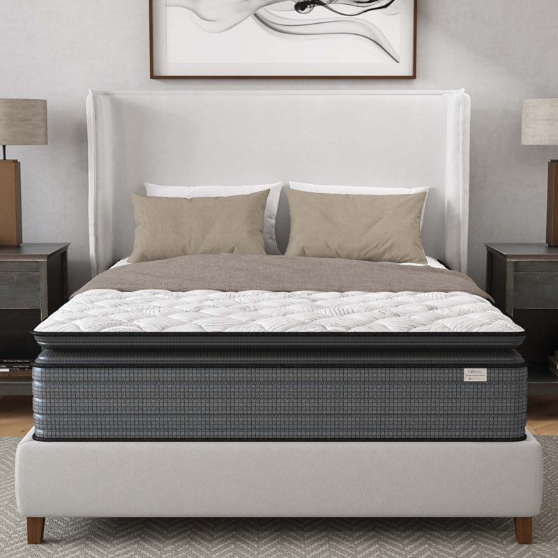 14 Inch Twin Hybrid Pillow Top Mattress, Twin