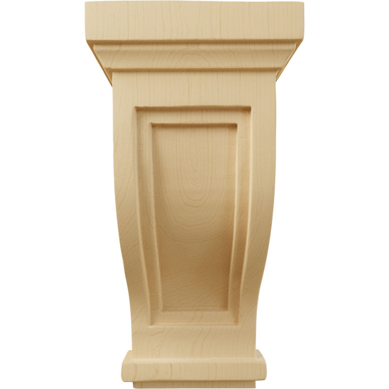 Corbeau traditionnel encastré Mission, H 10 po x l 4,75 po x P 5 po, Brun