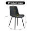 Chaise de salle à manger en cuir artificiel avec coussin incurvé confortable et stabilité réglable-118609671-118609691