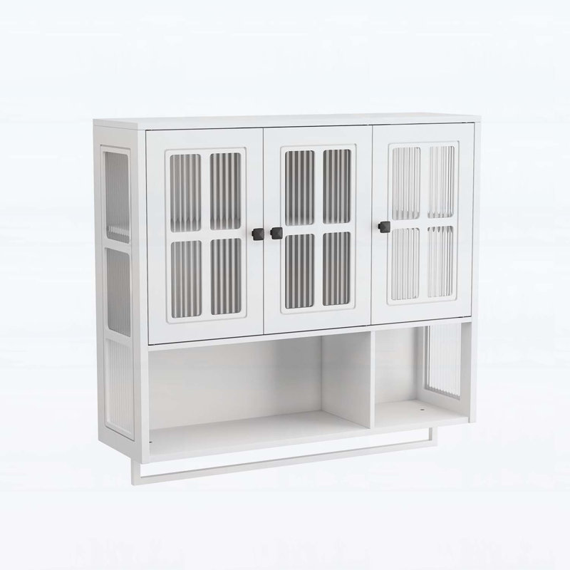 Armoire murale de salle de bain, Blanc