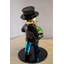 Statue homme en monopole abstrait et géométrique avec sac d'argent sur base noire Altabelli 10 po x 10 po x 16 po